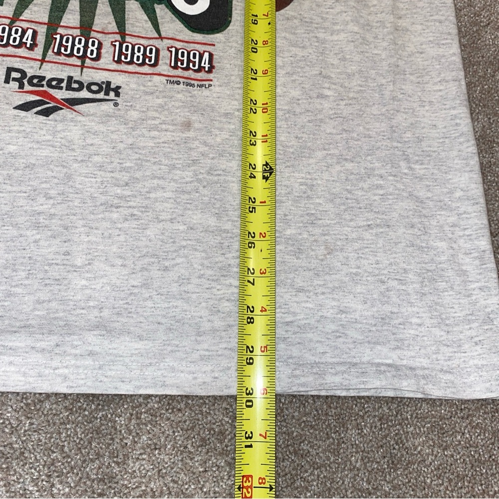 Vintage 1995 San Francisco 49ers 5x Super Bowl Champions‎ T Shirt Size XL Reebok - Picture 7 of 7